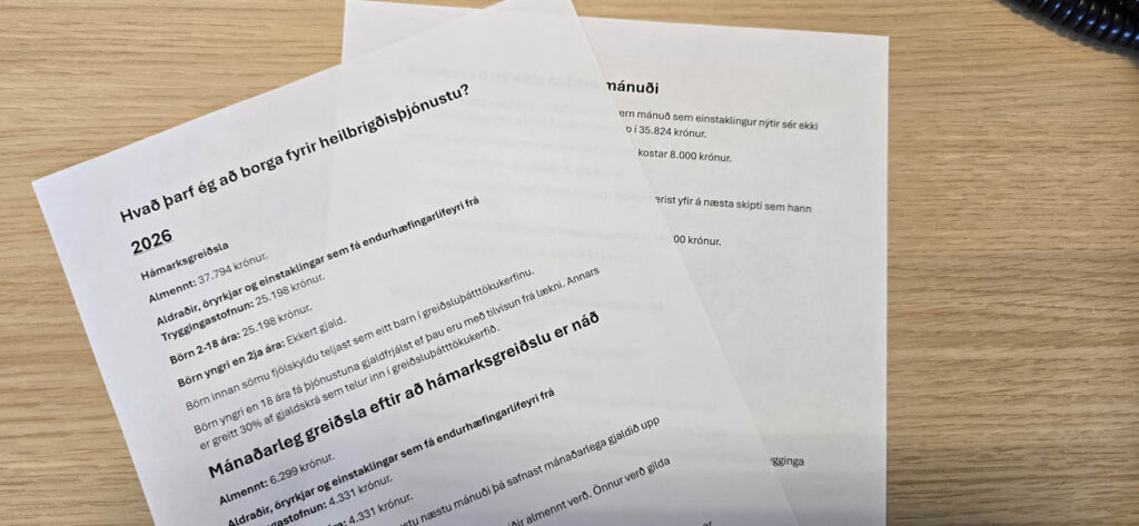 Greiðsluþátttaka vegna sjúkraþjálfunar